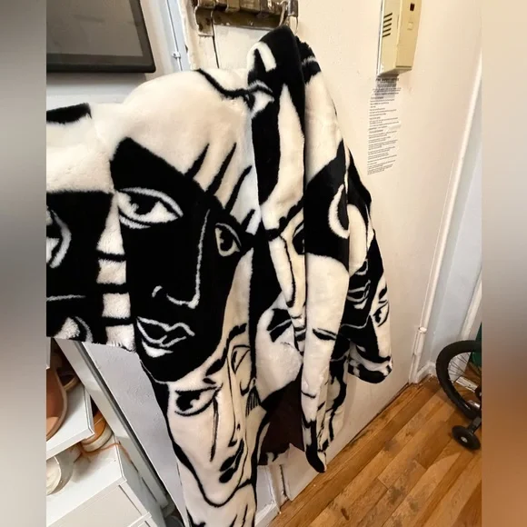 Artistic vintage Donnybrook Black and White Women's Teddy Jacket - Picture 8 of 8